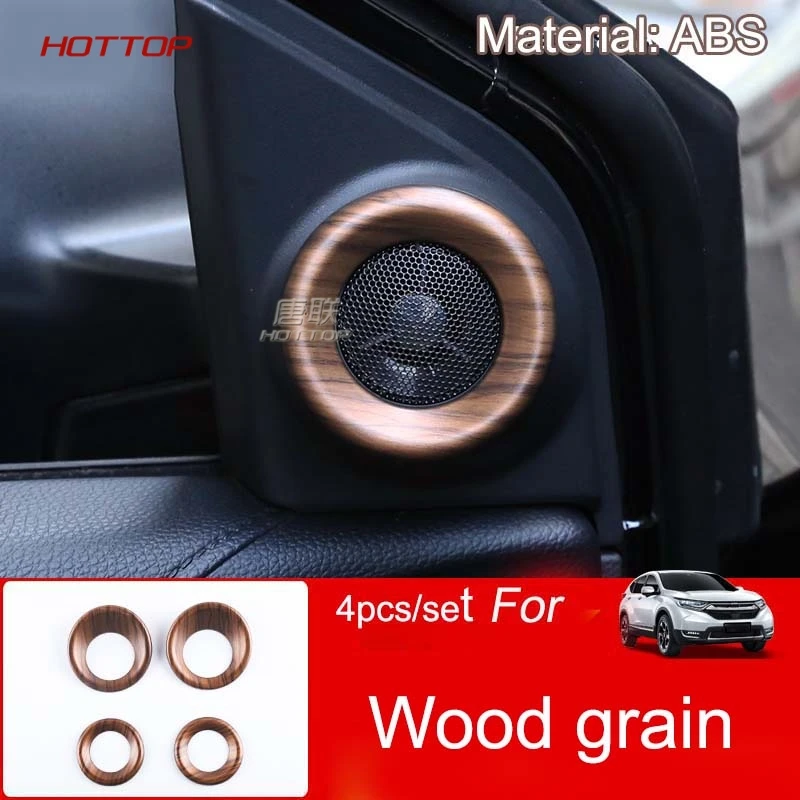 HOTTOP динамик под дерево украшение кольцо для HONDA CR-V CRV 5th Gen AT(LHD& RHD) Автомобильный Стайлинг