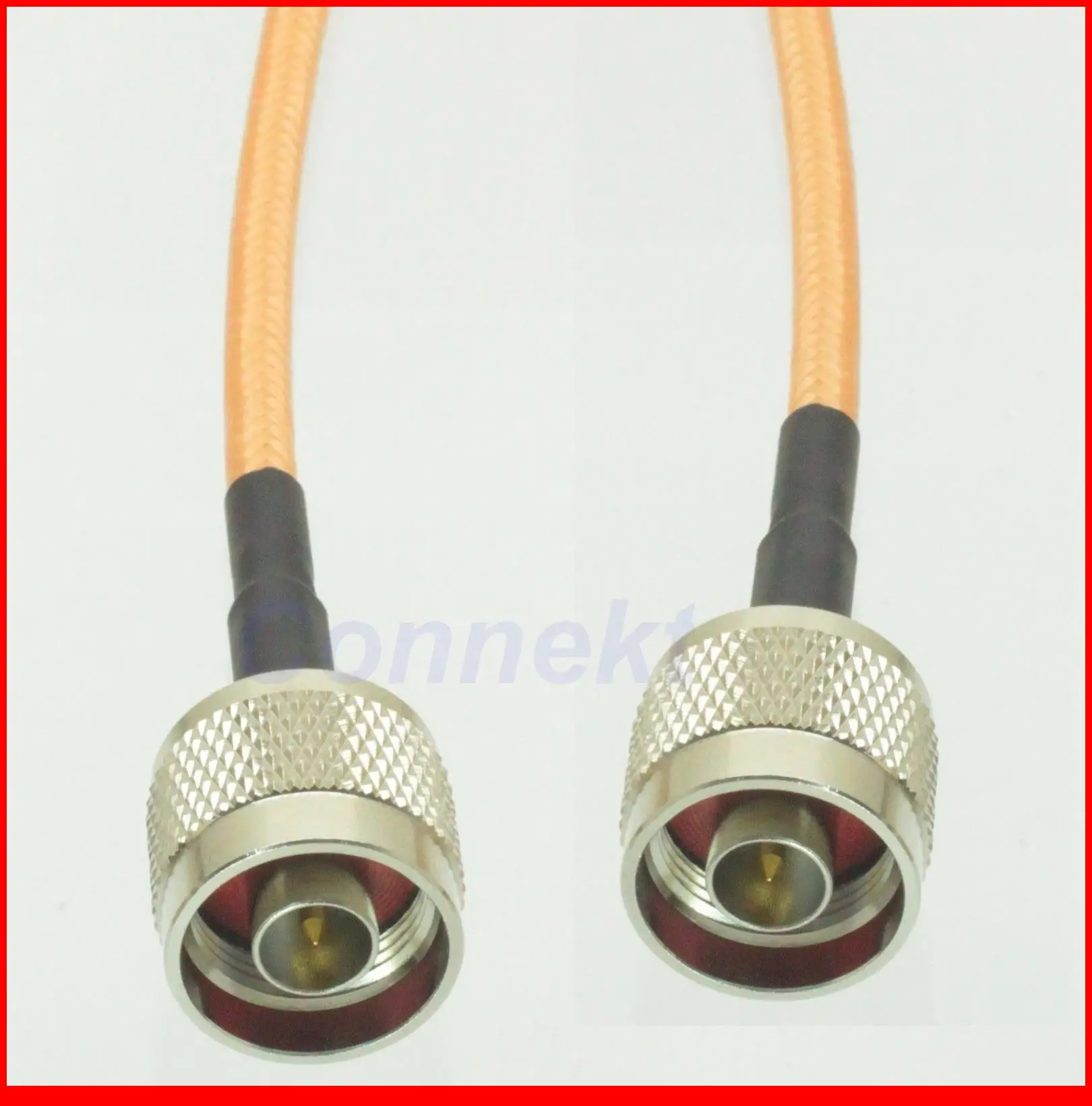 5 шт./лот N штекер-штекер прямой обжимной соединитель RG142 50 см кабель перемычка