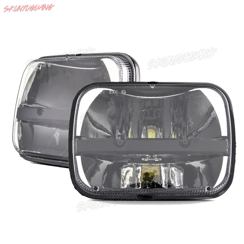 5x7 дюймов светодиодный квадратный фары Trucklight Высокий Низкий Луч 40 Вт налобный