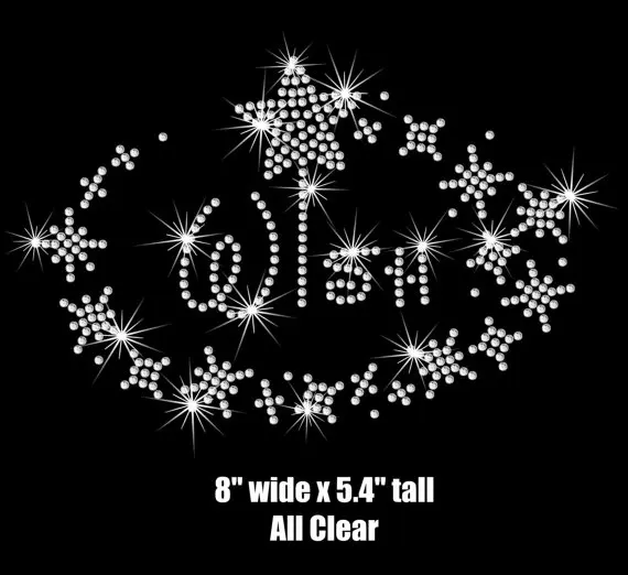 2 шт./лот 8 &quotwish star strass Железный патчи футболка костюм Горячая фиксация горный