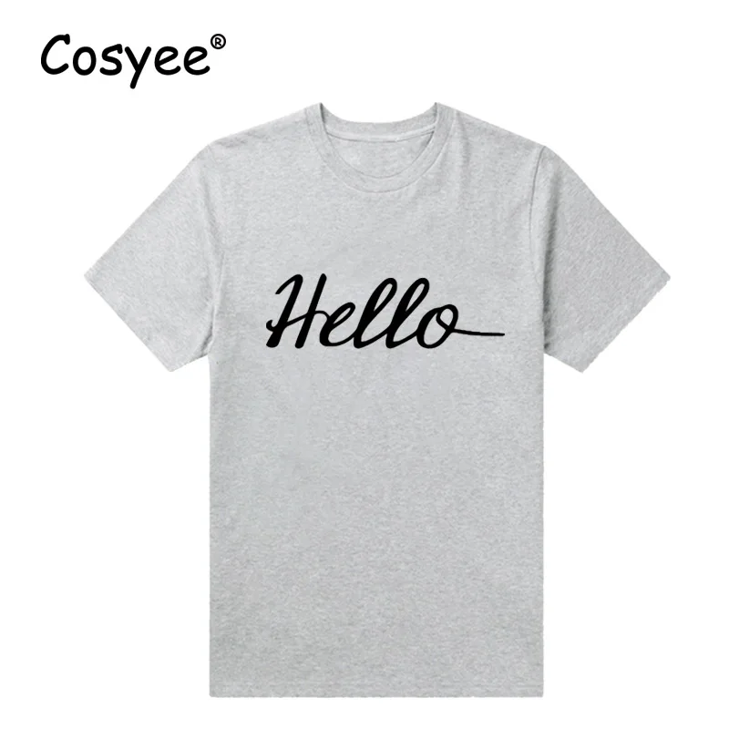 HELLO белый черный с принтом букв женская летняя хипстер Лидер продаж Harajuku модная