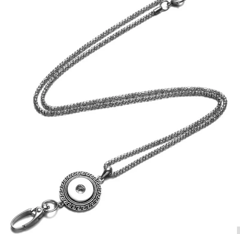 Mix 18mm Metal Ginger Snap Button Badges Pendant Necklace Flower Lanyard Fit Jewelry Charms 8PCS | Украшения и аксессуары