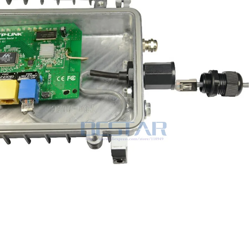 0,25 м CAT5E RJ45 водонепроницаемый M22 экранирующий сетевой кабель Ethernet LAN RJ 45 IP68 водонепроницаемый разъем для наружной ip-камеры AP