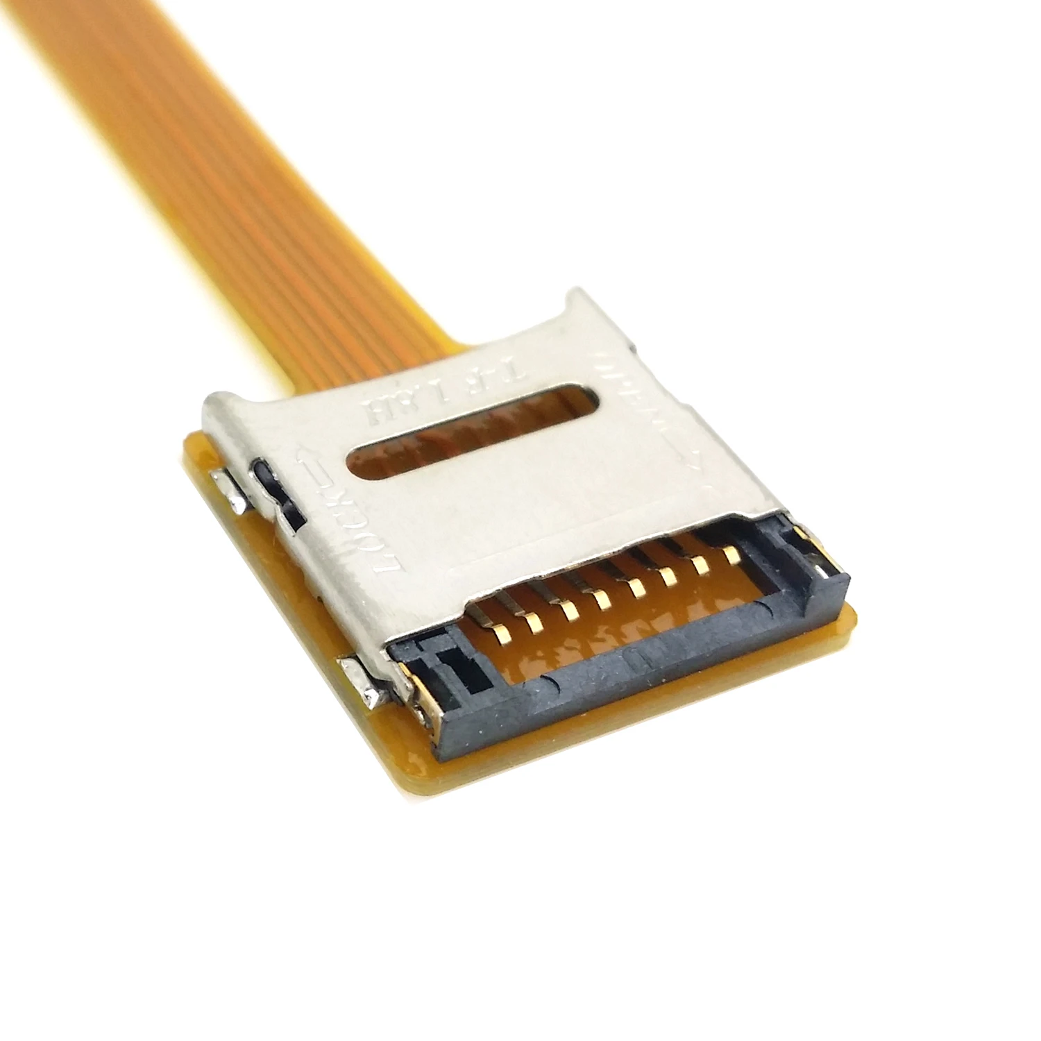 10 см Micro SD TF карта памяти Комплект штекер-гнездо удлинитель мягкий плоский FPC