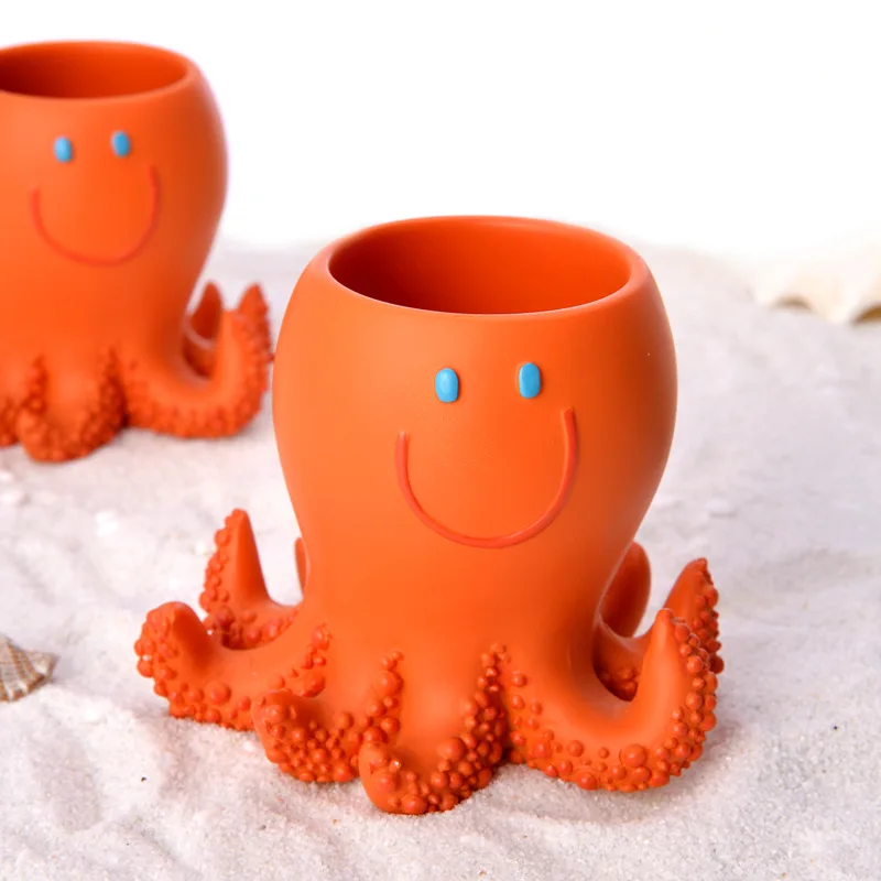 

5 Pcs/Set Creative Underwater World Series Bathroom Supplies Wash Set Mediterranean Style Resin Bathroom Accessories Set