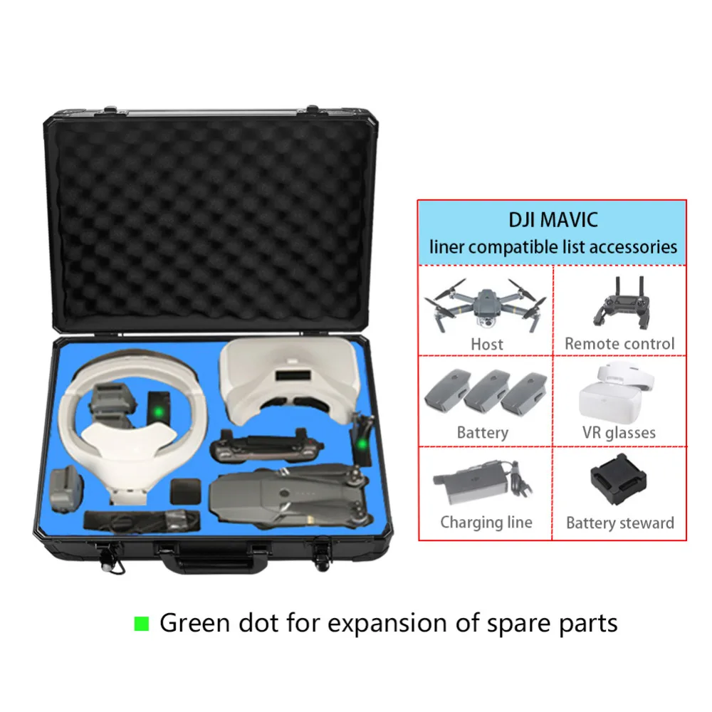 DJI БПЛА VR очки профессионального сумочка Мавик Drone чемодан случае аксессуары для