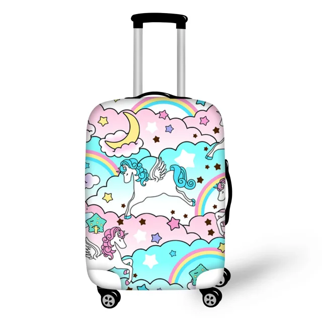 T0926 FORUDESIGNS/мультяшная лошадь для путешествий на дороге, чемодан, защитный Пылезащитный Чехол, эластичный, 18-30 дюймов, водонепроницаемый чехол для чемодана на колесиках - Цвет: T0926