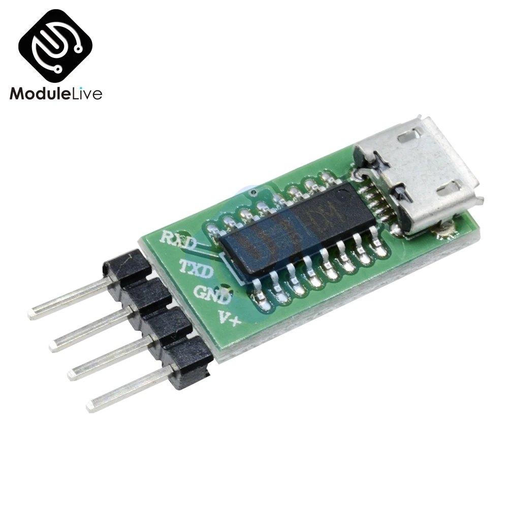 

CH340C Micro USB to TTL Serial Port ISP Download Module 5V/3.3V 500ma Replace CP2102 CH340G CH340T For STM32 51 With DuPont Line