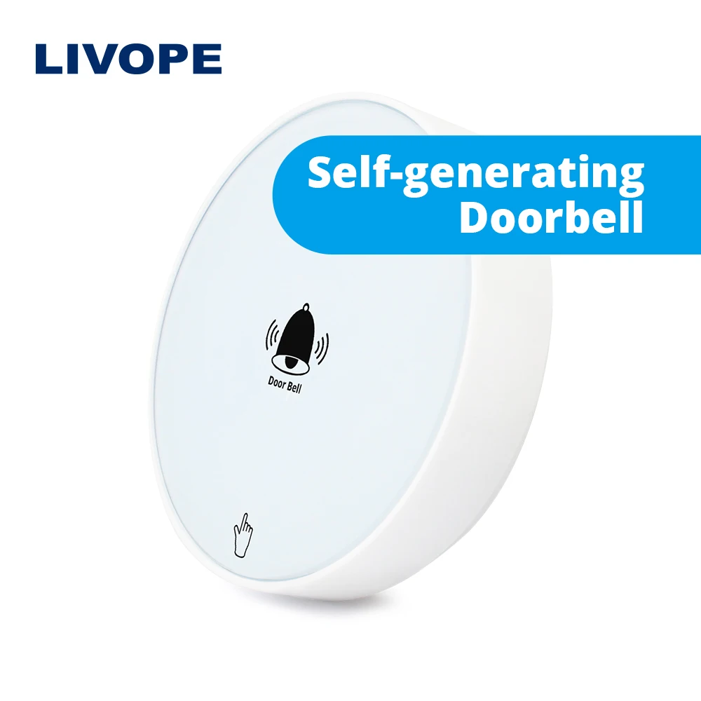 LIVOPE Smart Ding Dong беспроводной электронный сенсорный дверной звонок, wifi дверной звонок, беспроводной дверной звонок, излучатель, без батареи