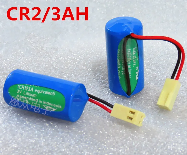 2 шт. Фирменная Новинка CR2/3ah CR123A 3 В 1500 мАч plc ЧПУ литий-ионная Батарея с разъемы сделано в Германии