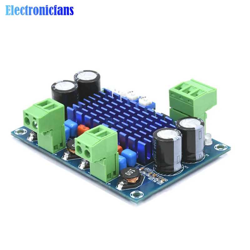 Высокая мощность цифровой усилитель мощности платы Hi Fi XH M572 TPA3116D2 2*120 Вт шасси