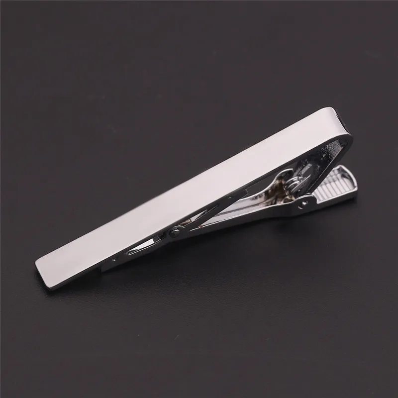 silver not customize Классический Модный зажим для галстука под заказ для мужчин Высокое качество Медь Повседневный стиль зажим для галстука подарки для мужчин воротник остается Свадебные украшения - Окраска металла: silver not customize