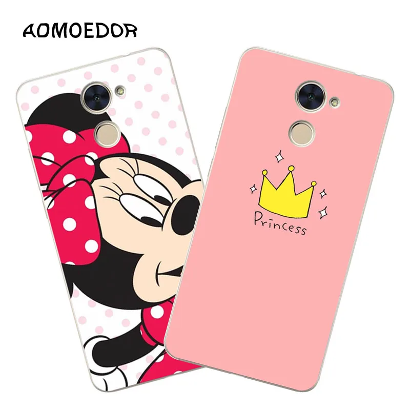 Huawei y7 Case Silicon beautiful Cartoon Animal Painting Soft TPU Back Cover for prime Phone fitted shell |