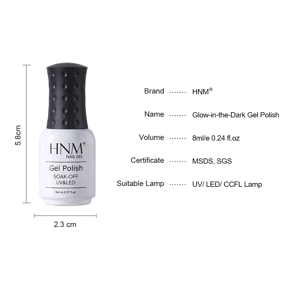 HNM 8 пилка для ногтей светящийся клей Vernis a Ongle вечерние Гель-лак Nagellak штамповка