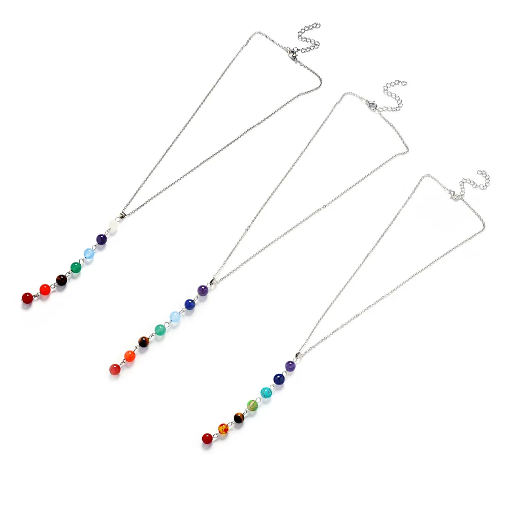 Yanting натуральный камень тигровый глаз Подвеска Ожерелье Очаровательное ожерелье