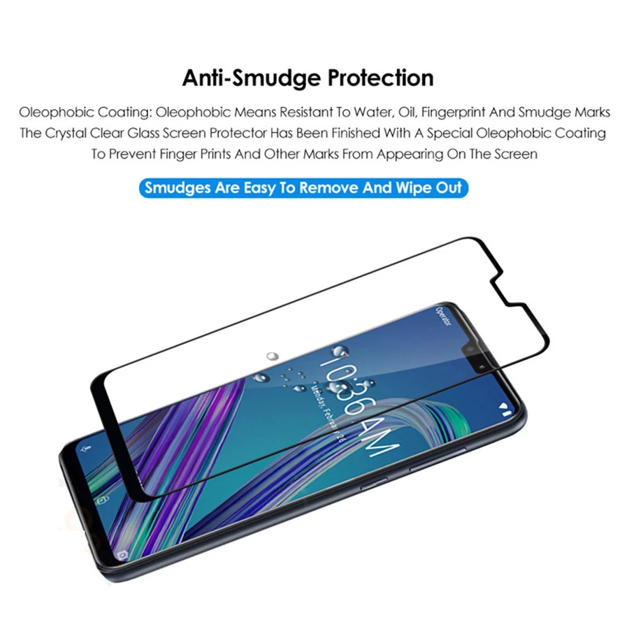 5D 6D 9D полное клеевое закаленное стекло для ASUS Zenfone MAX Pro M2 ZB631KL ZB633KL 6 26 ''полное