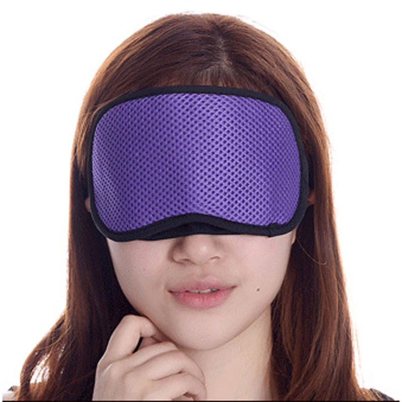 Purple OPHAX, дышащая, 3D, мягкая, Бамбуковая, угольная маска для сна, для отдыха в путешествии, для сна, эластичный бинт, повязка на глаза - Цвет: Purple