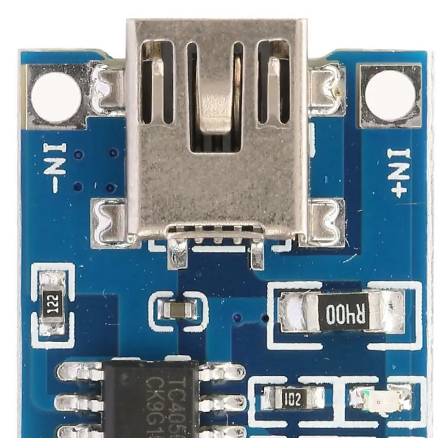 10 шт. TP4056 Mini USB 1A модуль зарядного устройства литиевой батареи зарядная плата 4,5 V-5,5 V литиевая батарея зарядное устройство