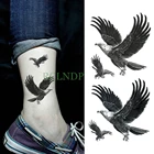 Водостойкая Временная тату-наклейка орла ястреба птицы поддельные тату флэш-тату рука ноги татуаж для мужчин девушек женщин мужчин леди