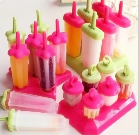 

1SET Colorful Ice Pop Maker Freezer Popsicle Yogurt Ice Cream Frozen Mold Pops Cake Treats OK 0088