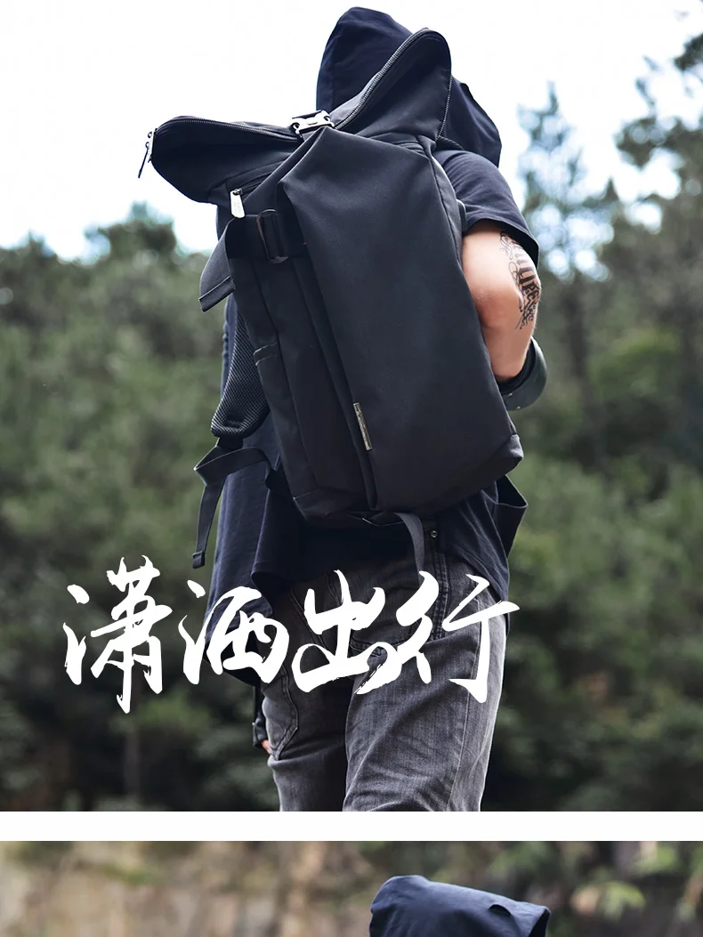 OZUKO Fashion Backpack Men for Teenager 15.6 inch Laptop Backpack Oxford Travel Rucksack Casual School Bags USB Charging Mochila