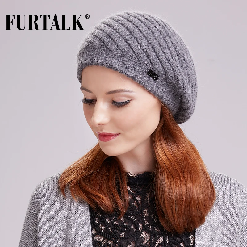FURTALK Женский вязаный берет | Аксессуары для одежды