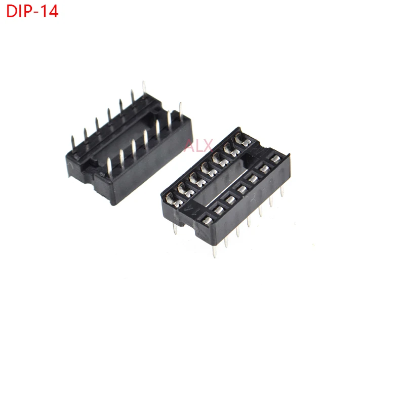 20 шт. DIP14 IC разъем DIP чип тестовый адаптер держателя 14 PIN dip 14PIN p 2 54 мм шаг|connector