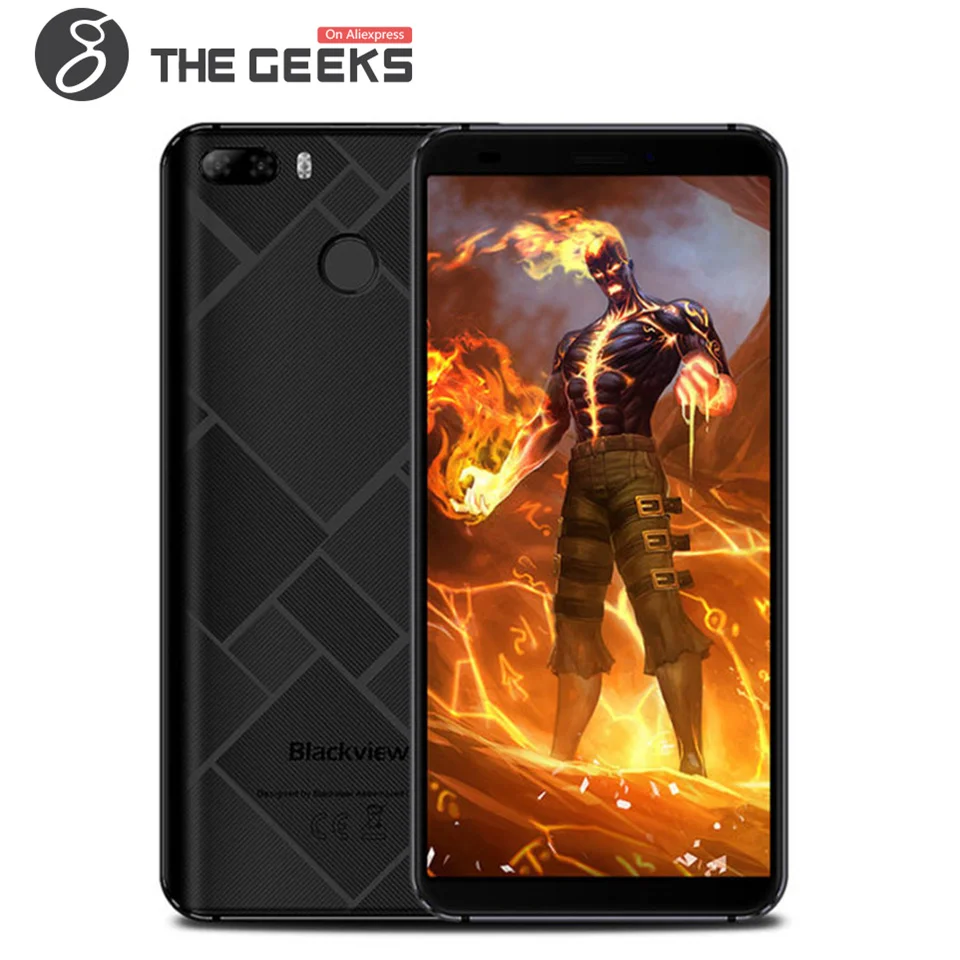 BLACKVIEW S6 2 Гб Оперативная память 16 Встроенная MTK6737 1 3 ГГц 4 ядра 5 7 дюймов 2.5D ips Экран