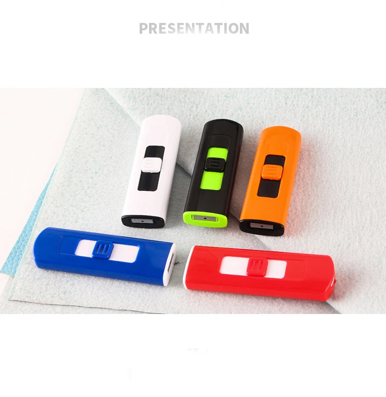 48 шт./лот Оптовая Продажа Дешевая USB-зажигалка для сигарет ветрозащитная