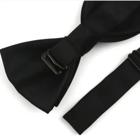 Мужской черный двухслойный Британский галстук-бабочка Бесплатная доставка |