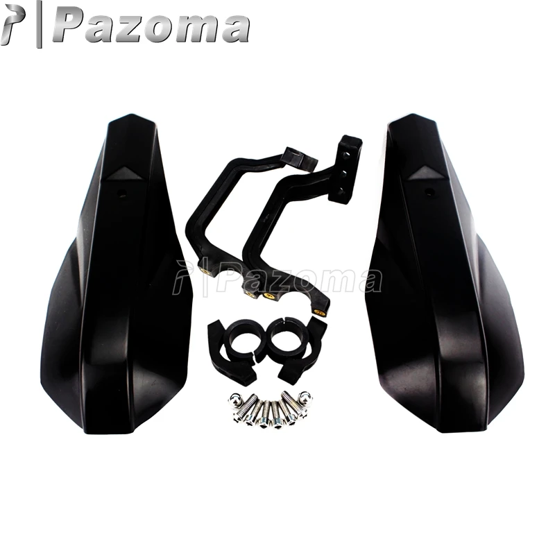 Black Pazoma оранжевый грязь питбайк 7/" Handguard защита рук для Kawasaki Honda Suzuki KTM ATV Снегоход мотоциклы - Цвет: Black