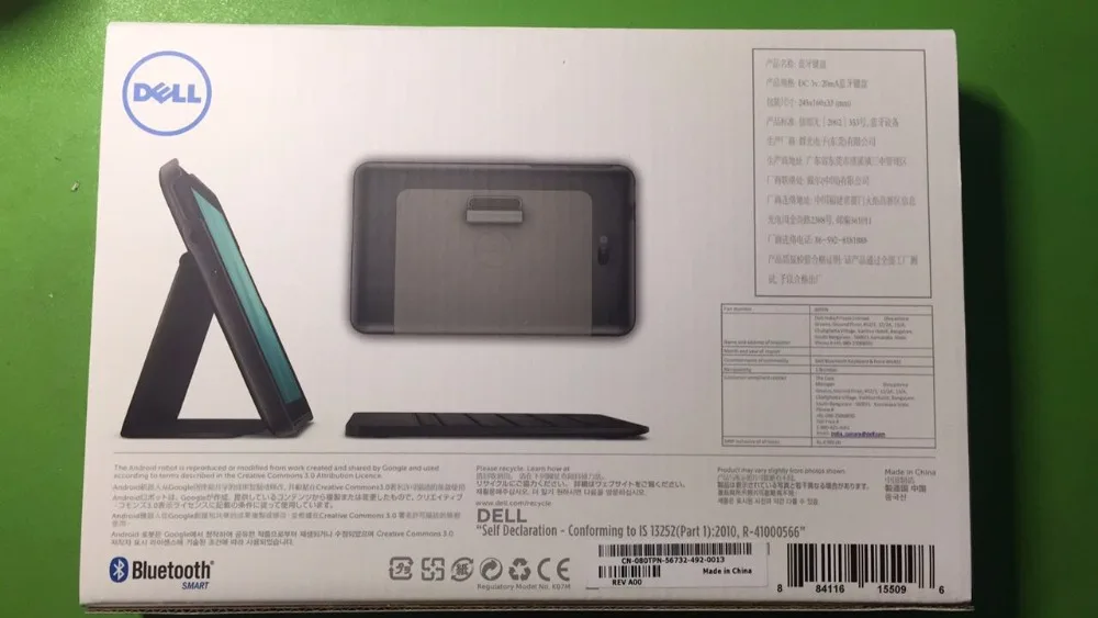 Оригинальный чехол для клавиатуры 8 дюймового планшета Dell Venue 7840 Tablet PC