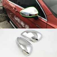 car accessories exterior abs chrome rearview mirror decoration cover for volkswagen tiguan l 2016 car styling