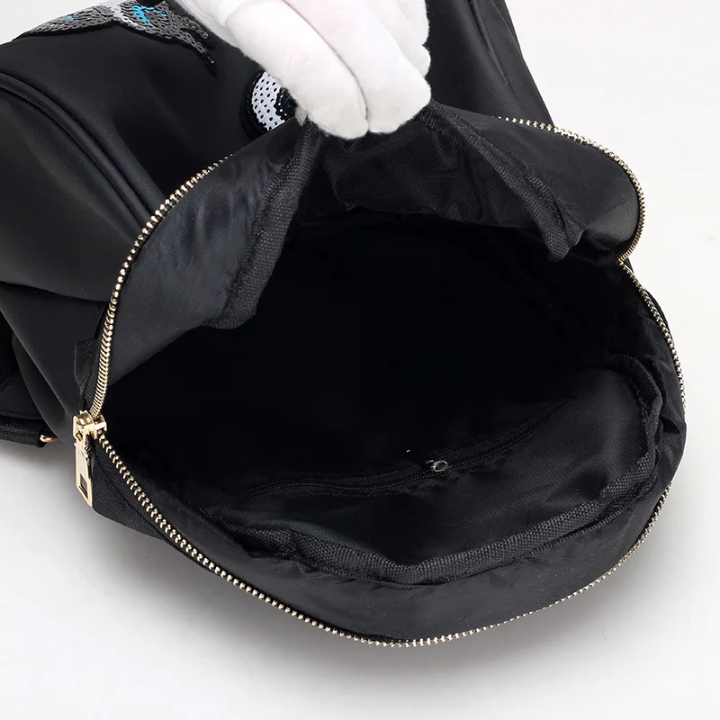 Женская мода Рюкзак Симпатичные Cartable Enfant Корейский Стиль Denim Стильный Черный