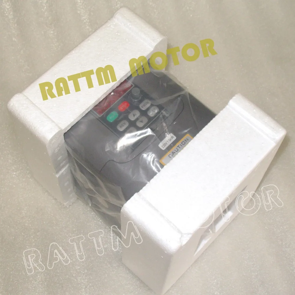 1.5kw 220V VFD инвертор с переменной частотой 2HP 220В 7А и Удлинительный кабель/панель