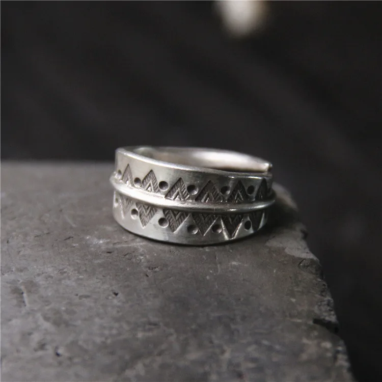 

2018 Rushed New Men Anel Feminino Original Design Manual Ring Ms Male 925 Sterling Personality Restoring Ancient Ways