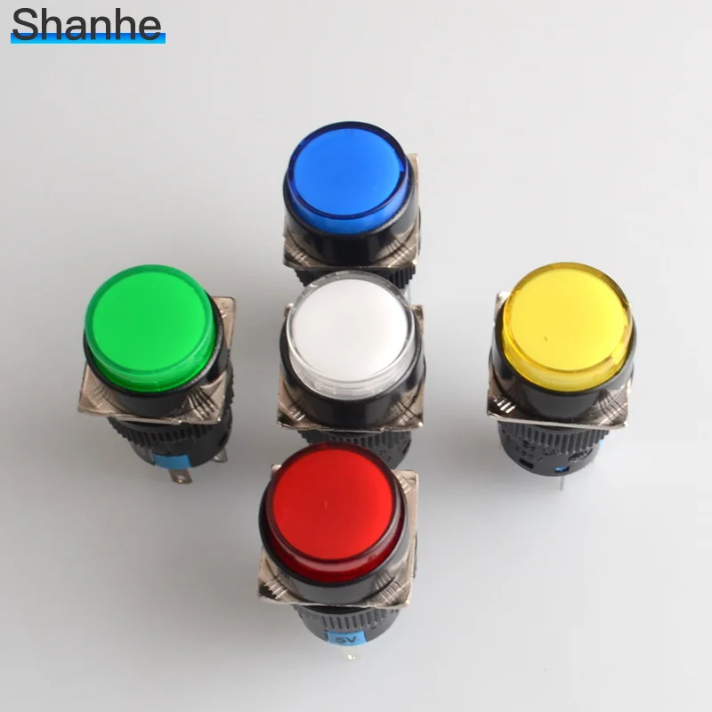 Светодиодный 5 в 12 В 24 220 16 мм мгновенная кнопка с лампой контактов|buttons buttons|button