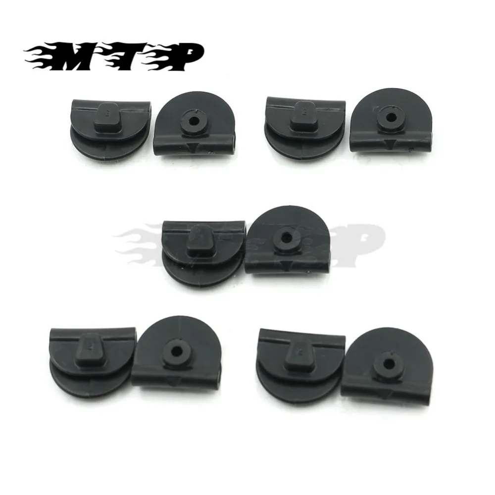 10 шт. зажим черный аккумулятор левая БОКОВАЯ крышка кнопки зажимы для Harley Sportster XL