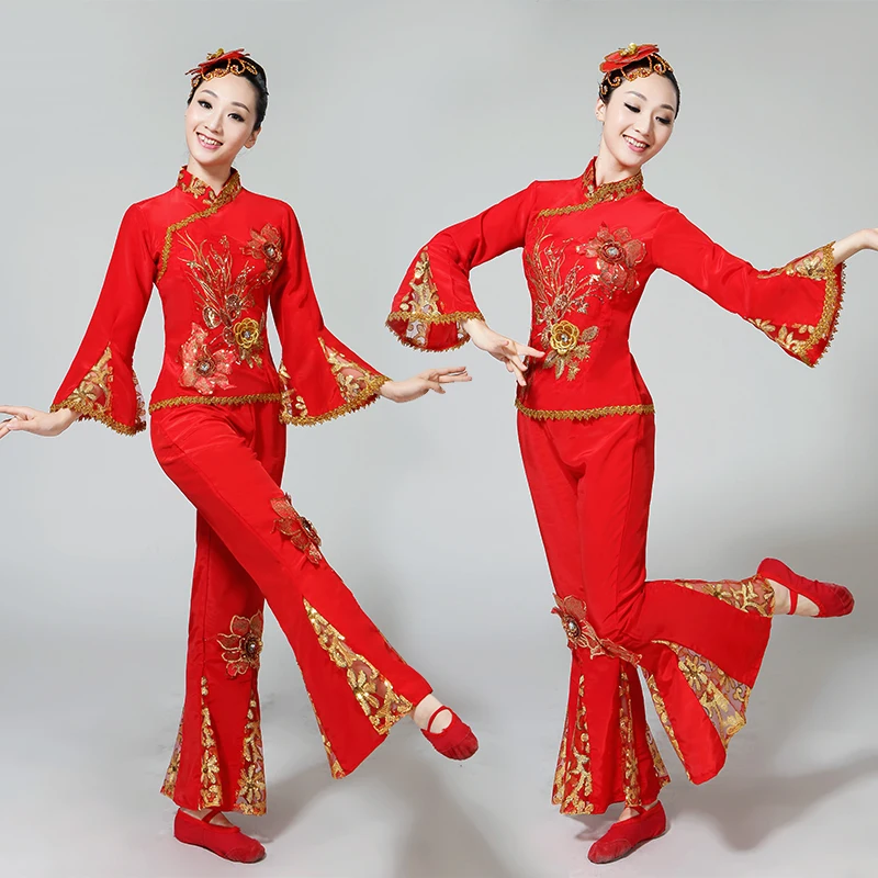 Женский танцевальный костюм hanfu хора для выступлений праздничный | Тематическая