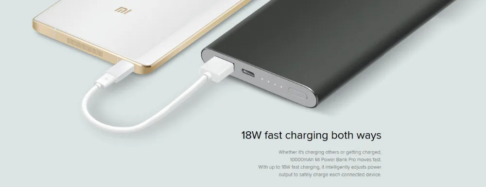 mi Xiao mi power Bank 10000 мАч Pro type-C внешний аккумулятор Портативная зарядка 10000 мАч Двусторонняя Быстрая зарядка 18 Вт power bank