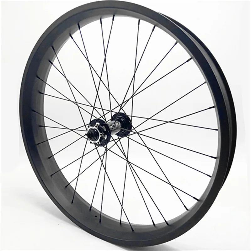 Бесплатная доставка колеса для велосипеда из карбона 80 мм 26er fat bike wheel Set thru axle 150