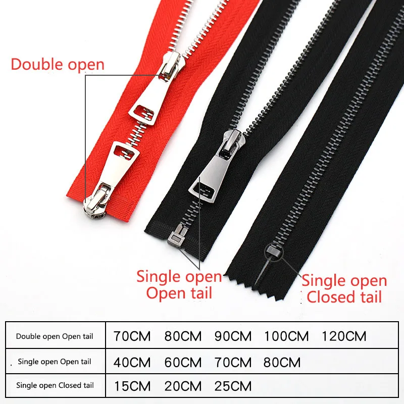Meetee15-120cm 5# металлическая молния двойные ползунки самофиксирующиеся Длинные молнии DIY пуховик сумка брюки одежда швейный Декор Аксессуары