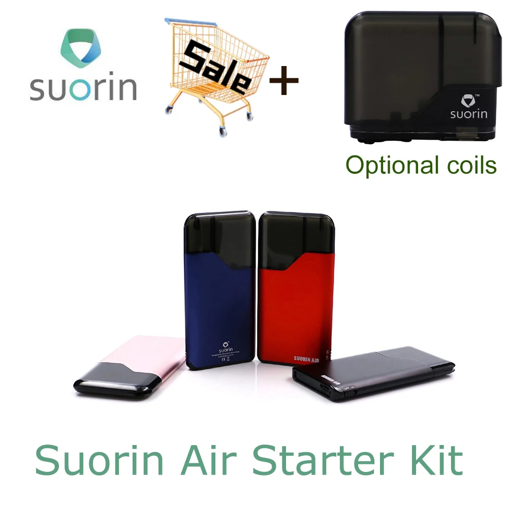Оригинальный стартовый набор Suorin Air 400 мАч встроенный аккумулятор 2 мл картридж