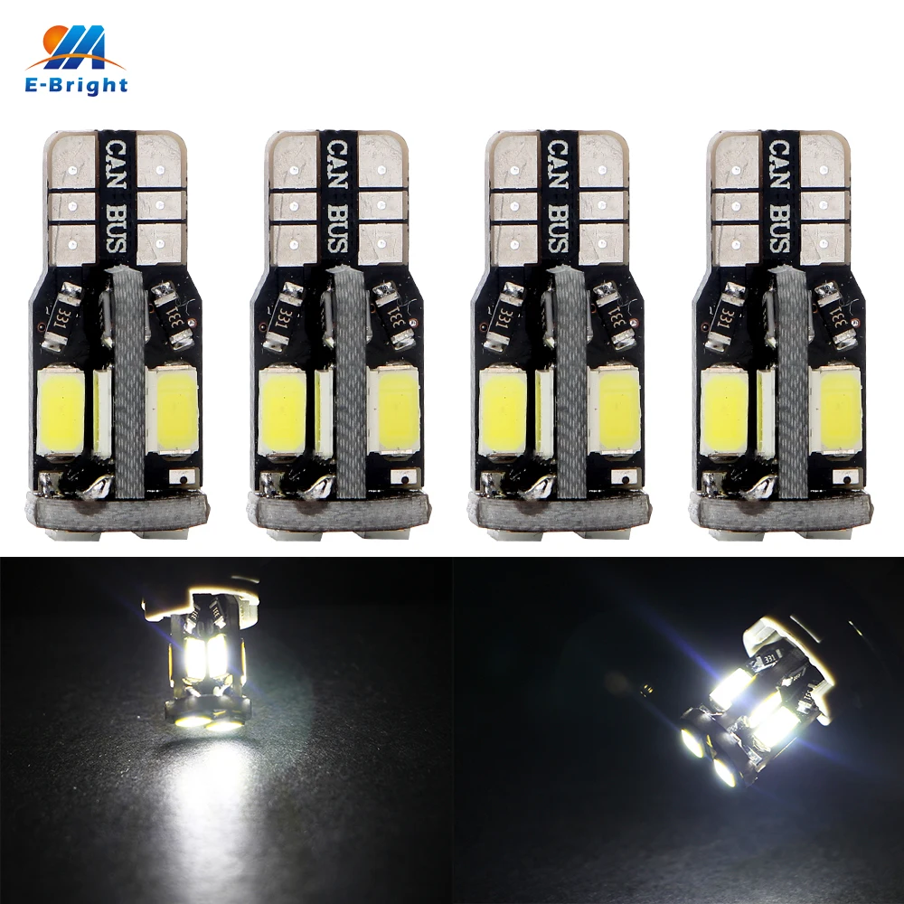 YM E Bright 4 шт. T10 W5W 5630 10 SMD без ошибок 194 168 чтения интерьерных огней 12 В постоянного