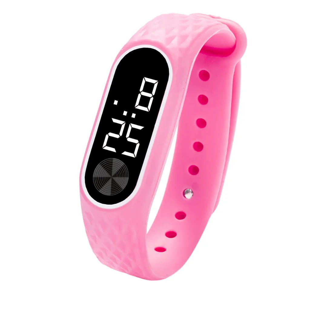 

LED Digital Display Bracelet Watch Children's Students Silica Gel Sports WatchElectronic Watch fashion gif Men's watch Outdoor s