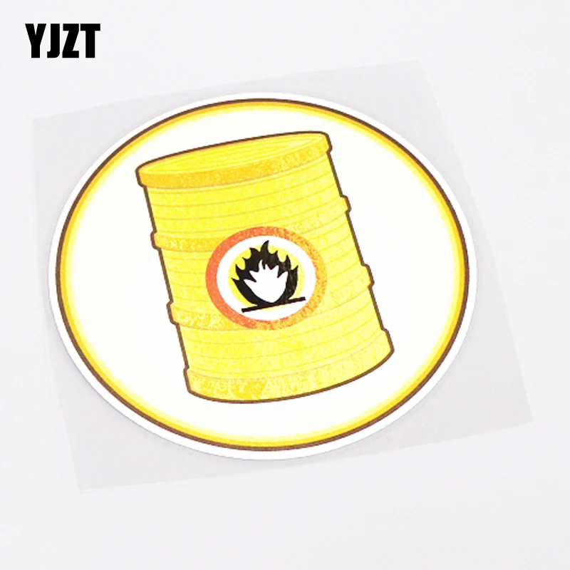 

YJZT 12,5 см * 12,5 см предупреждающий знак без огня автомобиля-Стайлинг автомобиля Наклейка ПВХ 13-0691