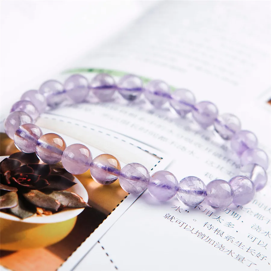 Подлинная Лавандовая натуральная фиолетовая кристальная дамская модная