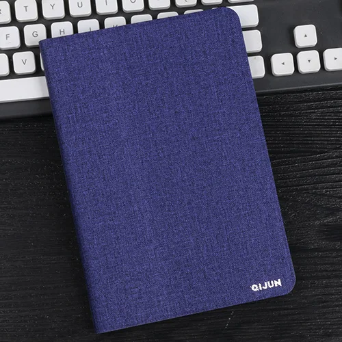 Navy Чехол AXD с откидной крышкой для Xiaomi mi pad 4 Plus, 10,1 дюймов, искусственная кожа, Защитный Твердый чехол с подставкой, fundas capa для mi pad 4 Plus, 3g, LTE, Wifi - Цвет: Navy
