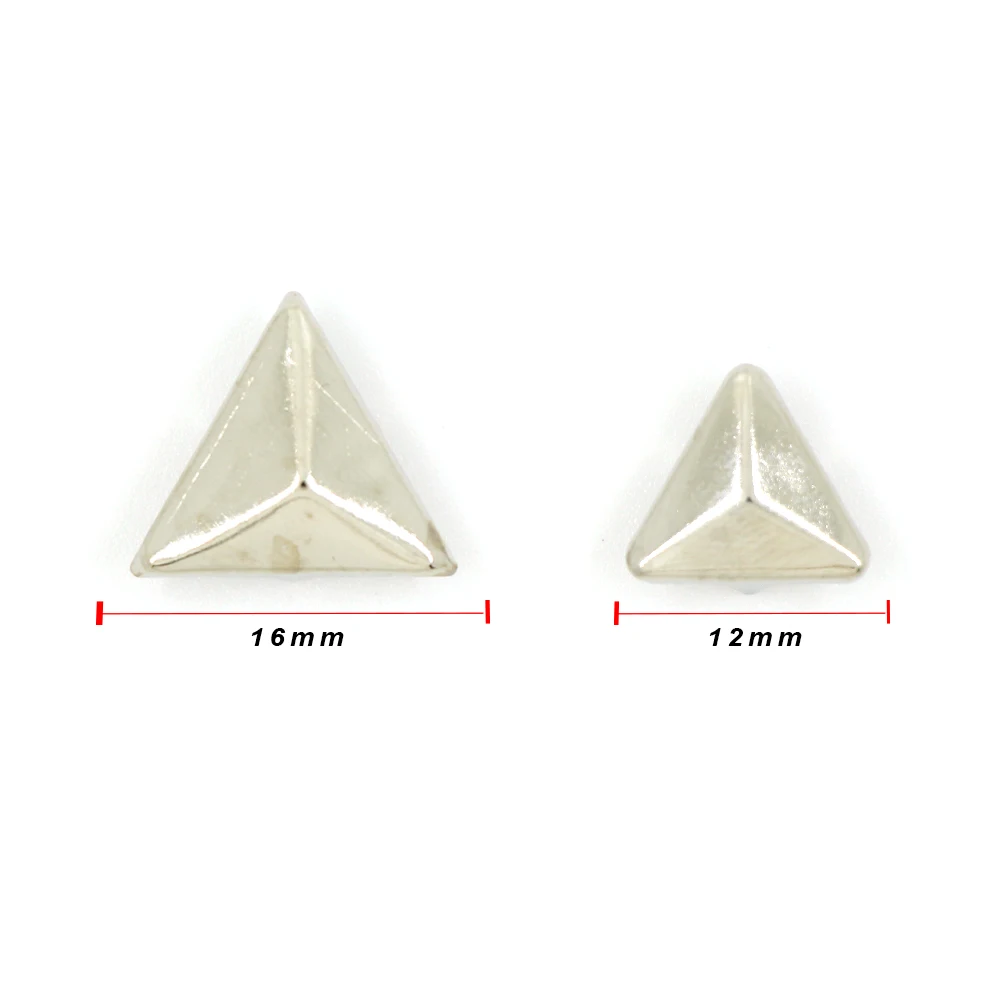 100pcs High Quality 12/16MM Rivets Metal Studs Gold Three Claws Rivet For Leather Spikes Shoes Clothes Bracelet | Дом и сад