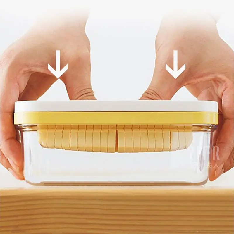 VFGTERTE 1PC Butter Cutter Storage with Lid Glass Slicer Bread Cake Cheese Keeper Container Multi-Functional Kitchen Box | Дом и сад